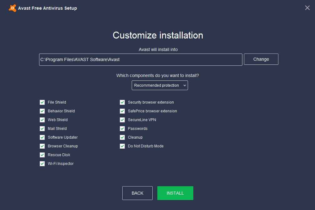 avast blocking email outlook